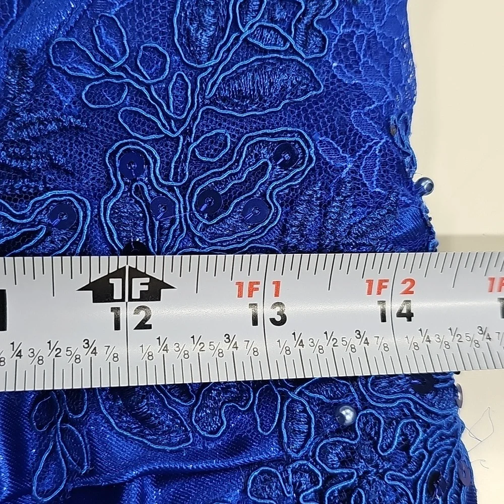 Bella Divine Corset Dress, Cobalt Blue, Size 10, Prom Dress / HOCO - Picture 7 of 14